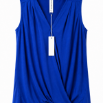 Dear Scarlett Sleeveless Surplice Front Top