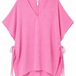 Zenana V-Neck Side Tie Oversized Top
