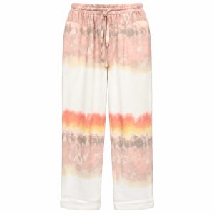 Mystree Pastel Tie-Dye Drawstring Lounge Jogger Pants